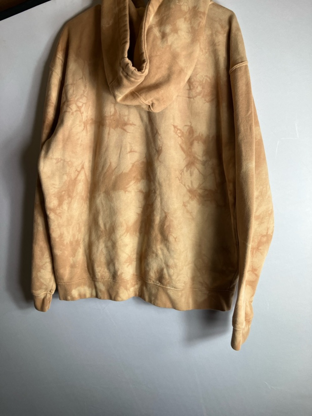 Men's Tie-Dye Pullover Hoodie in Tan - Picture 8 of 8
